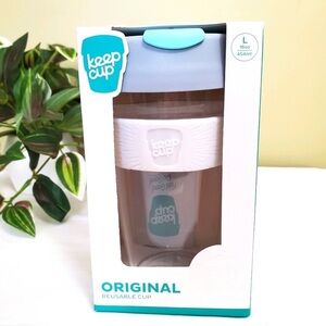 KeepCup Reusable Cup with Blue Lid